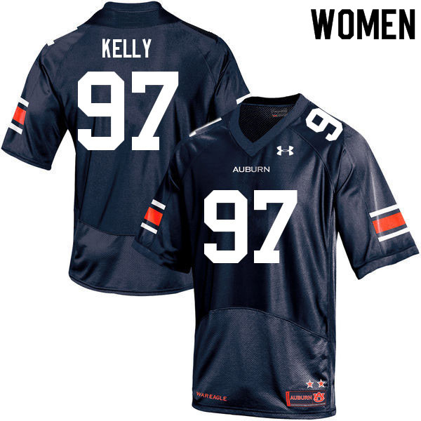 Auburn Tigers Women's Jackson Kelly #97 Navy Under Armour Stitched College 2021 NCAA Authentic Football Jersey BEG2274EP
